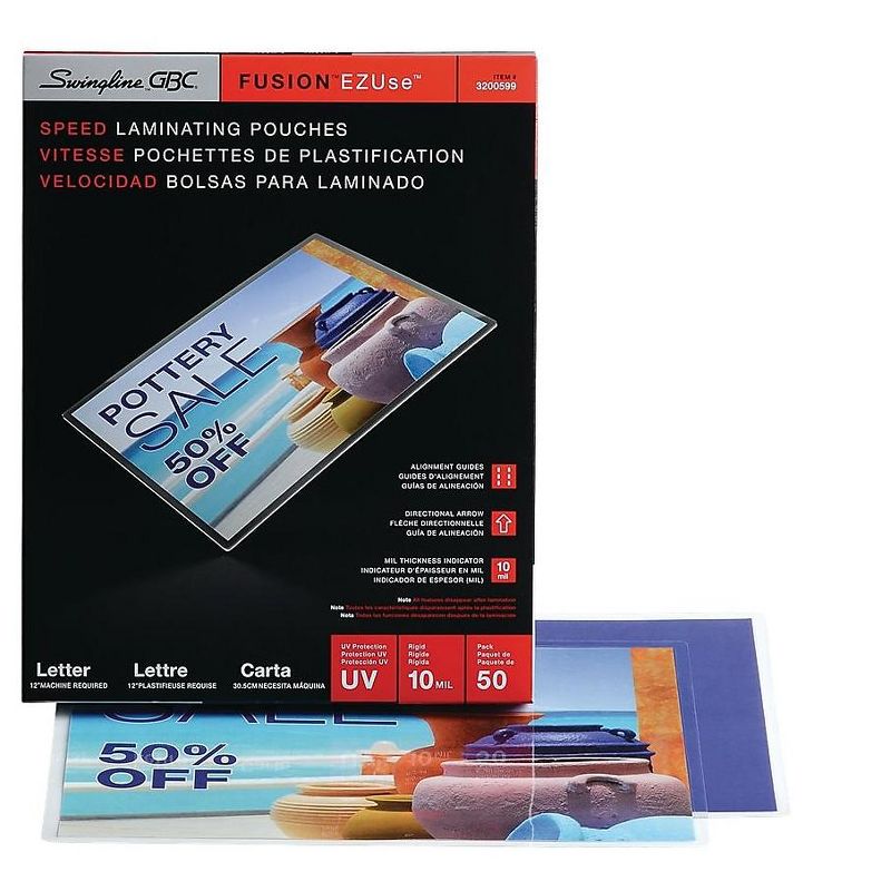 GBC EZUse Thermal Pouches Letter 50/Box (3200599) 558338