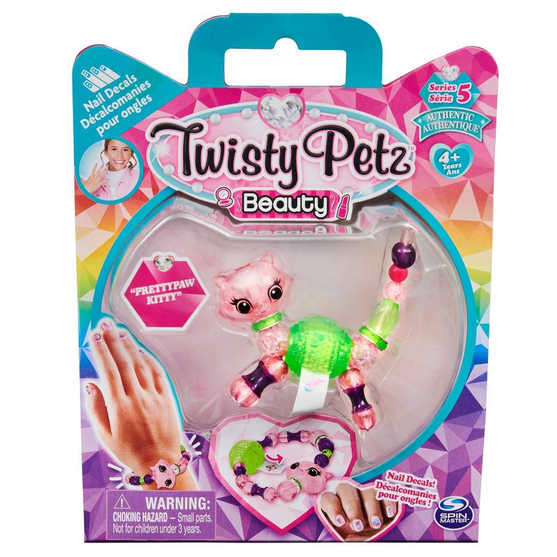 Twisty Petz Beauty S5  Prettypaw Kitty Collectible Bracelet with Nail Decals