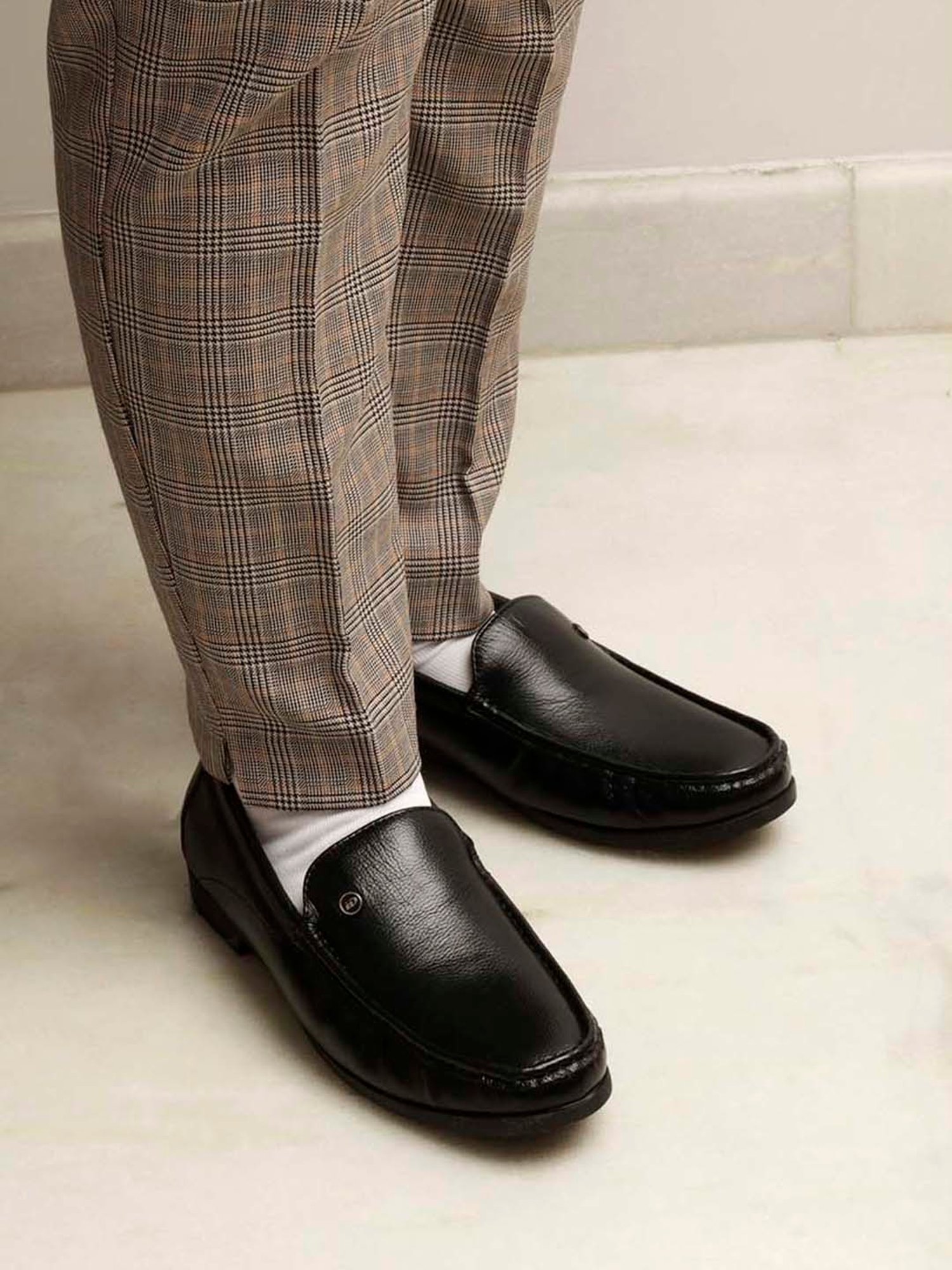 ID Men's Black Formal Loafers