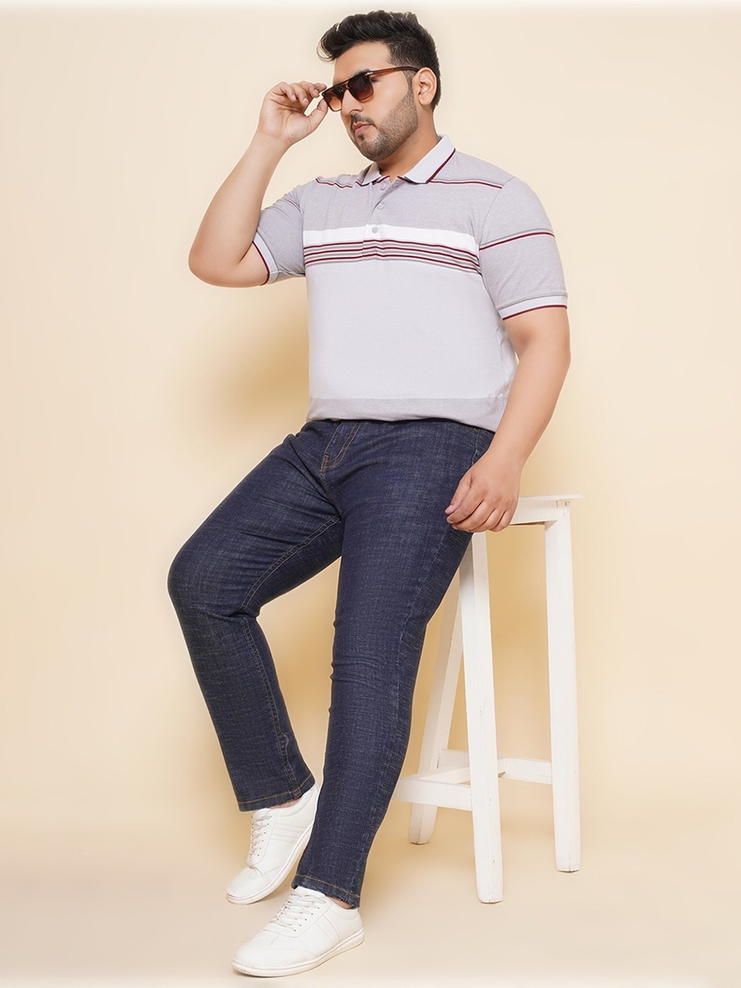 John Pride Blue Regular Fit Jeans