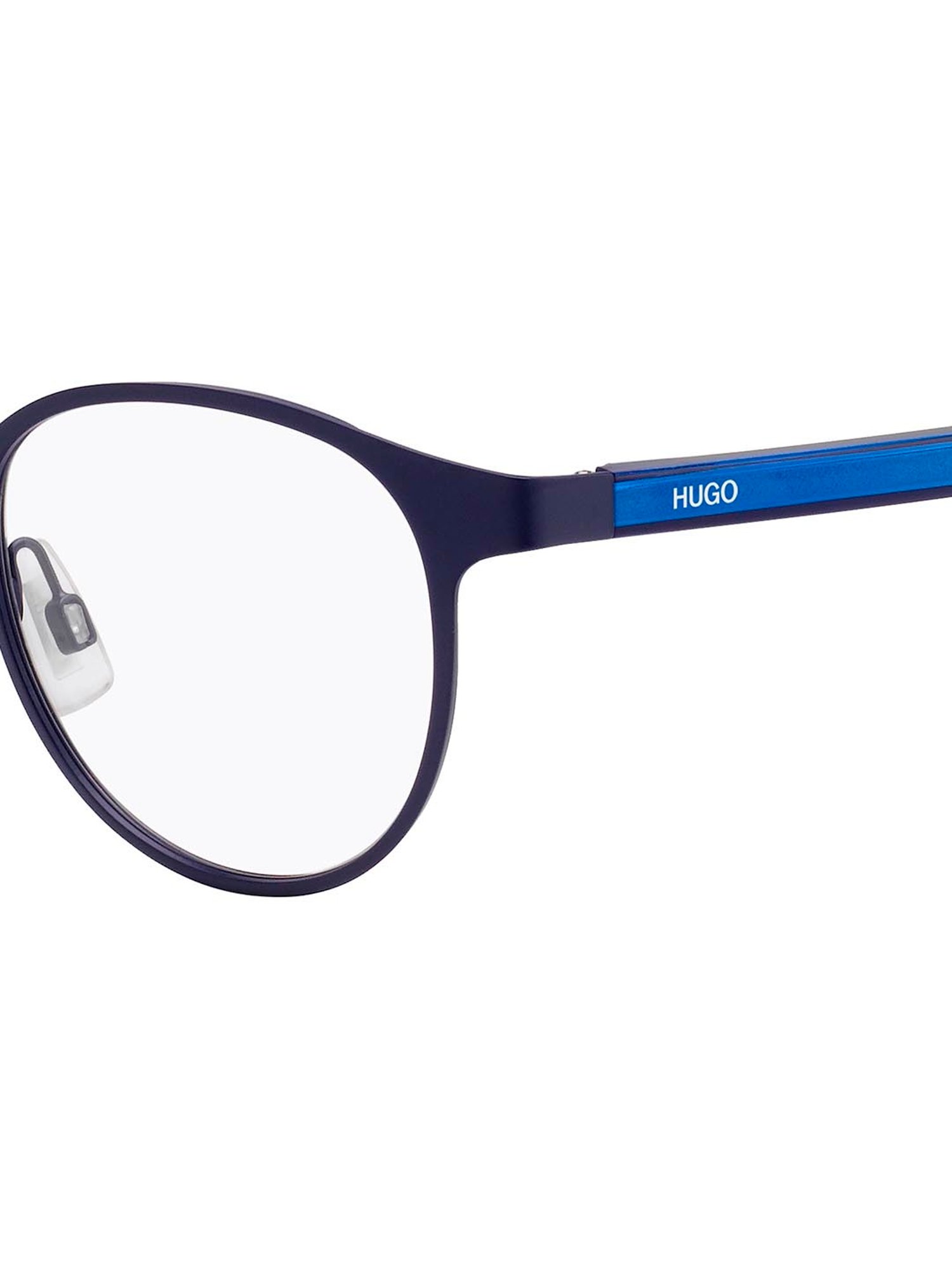 HUGO Blue Oval Eye Frames for Men