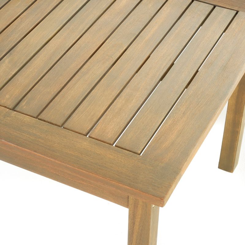 Desmond 4pc Acacia Chat Set - Gray/Dark Gray - Christopher Knight Home