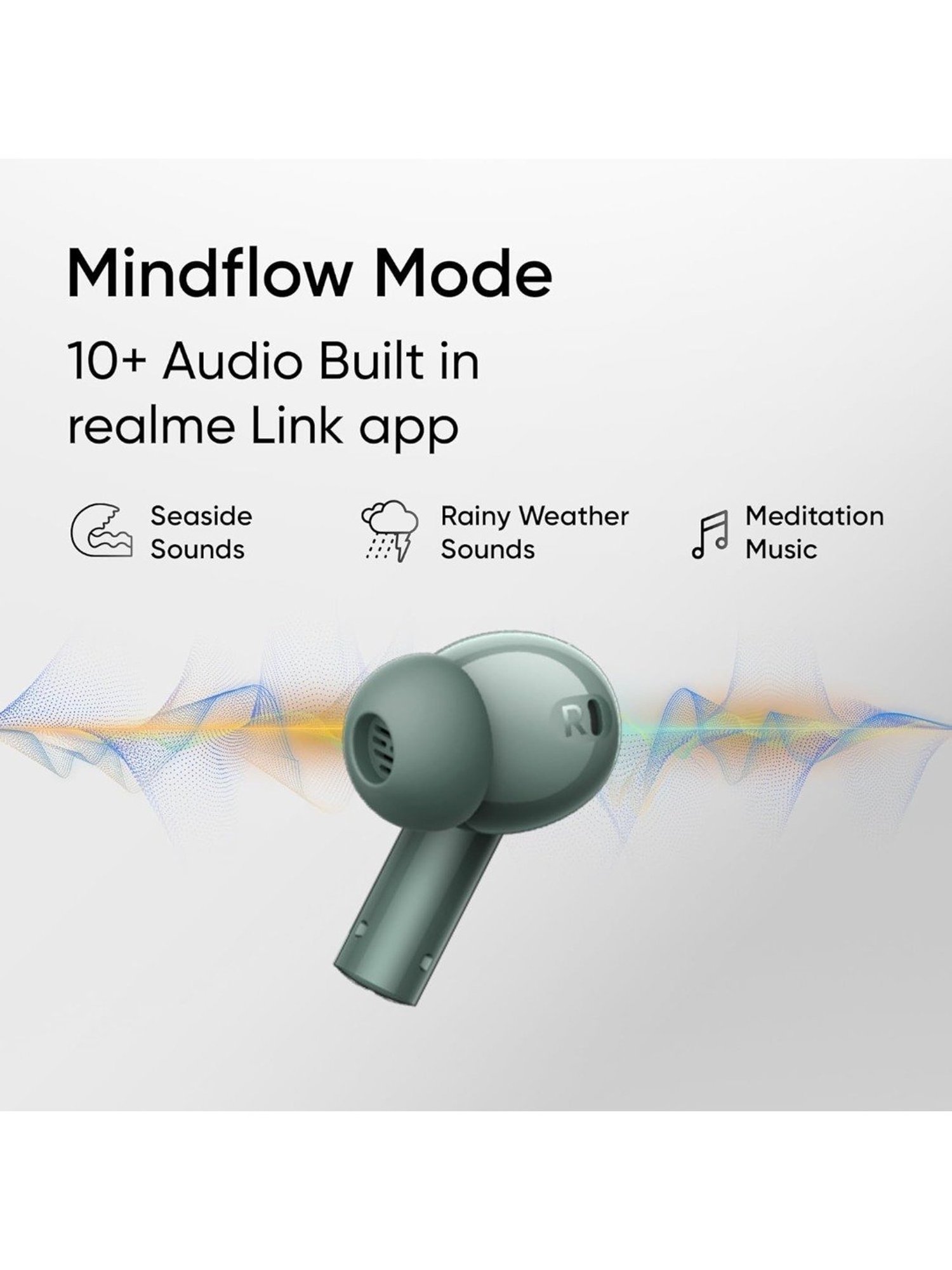 Realme Buds Air 6 In Ear BT Earbuds with 40Hrs Playtime (Forest Green, True Wireless)