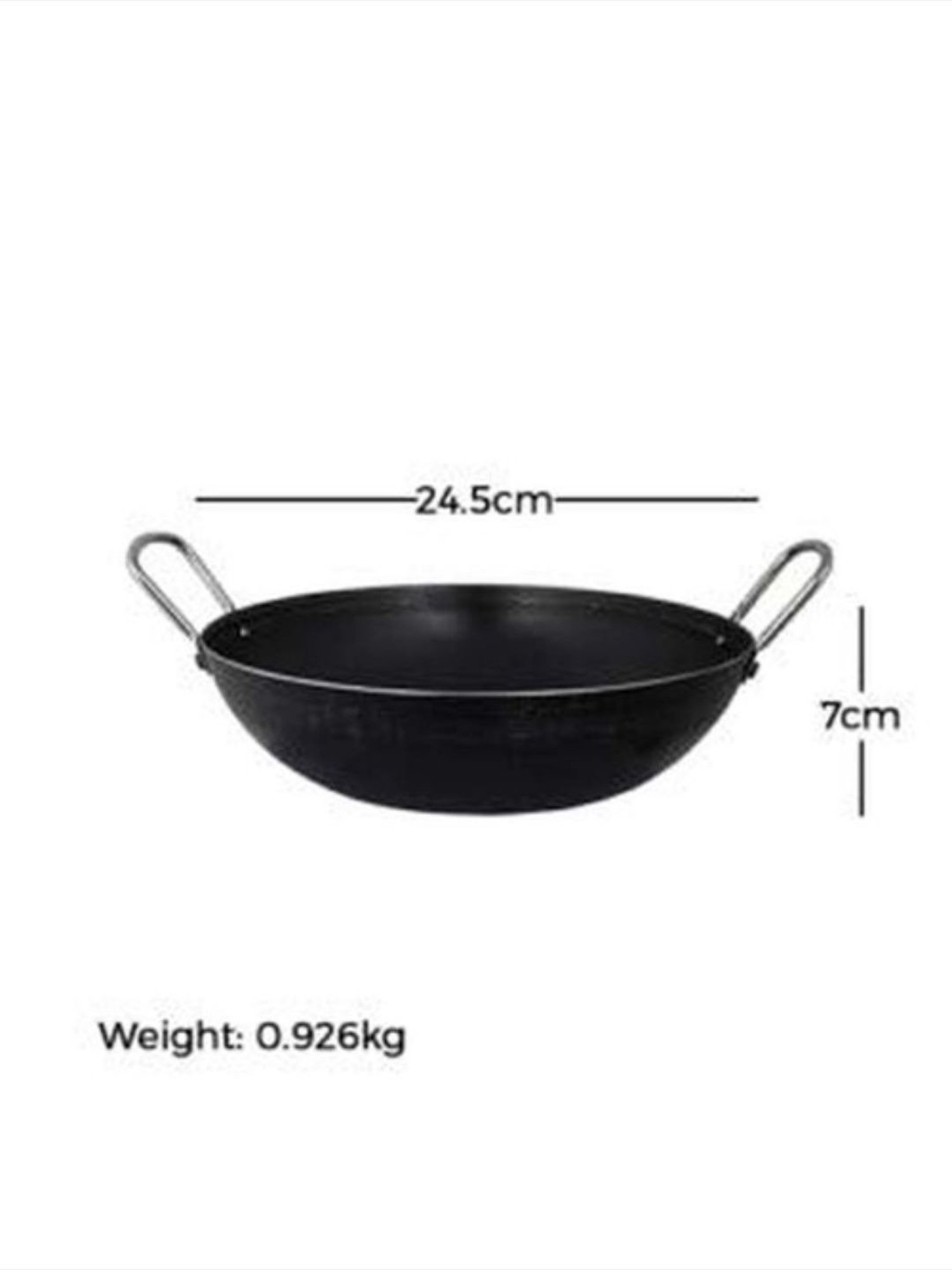 The Indus Valley Black Cast Iron 2 Piece Cookware Set