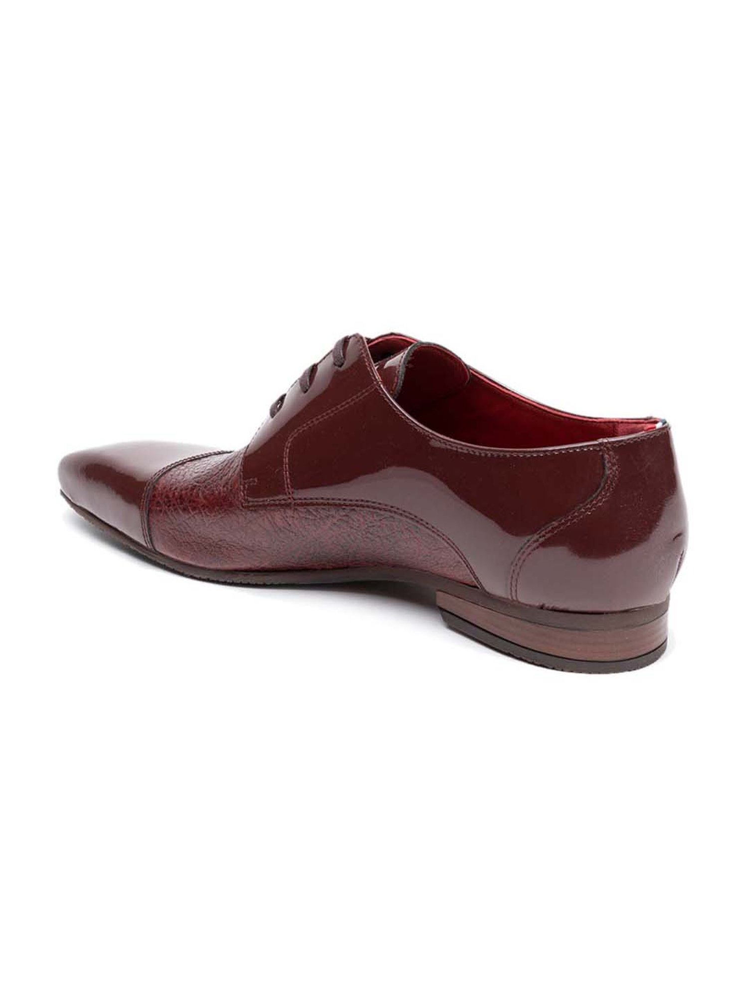 Gabicci Men's Flare Burgundy Derby Shoes
