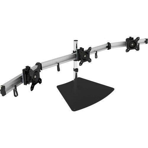 NEW Siig CE-MT2111-S1 Easy-Adjust Triple Monitor Desk Stand 13in to 27in Display