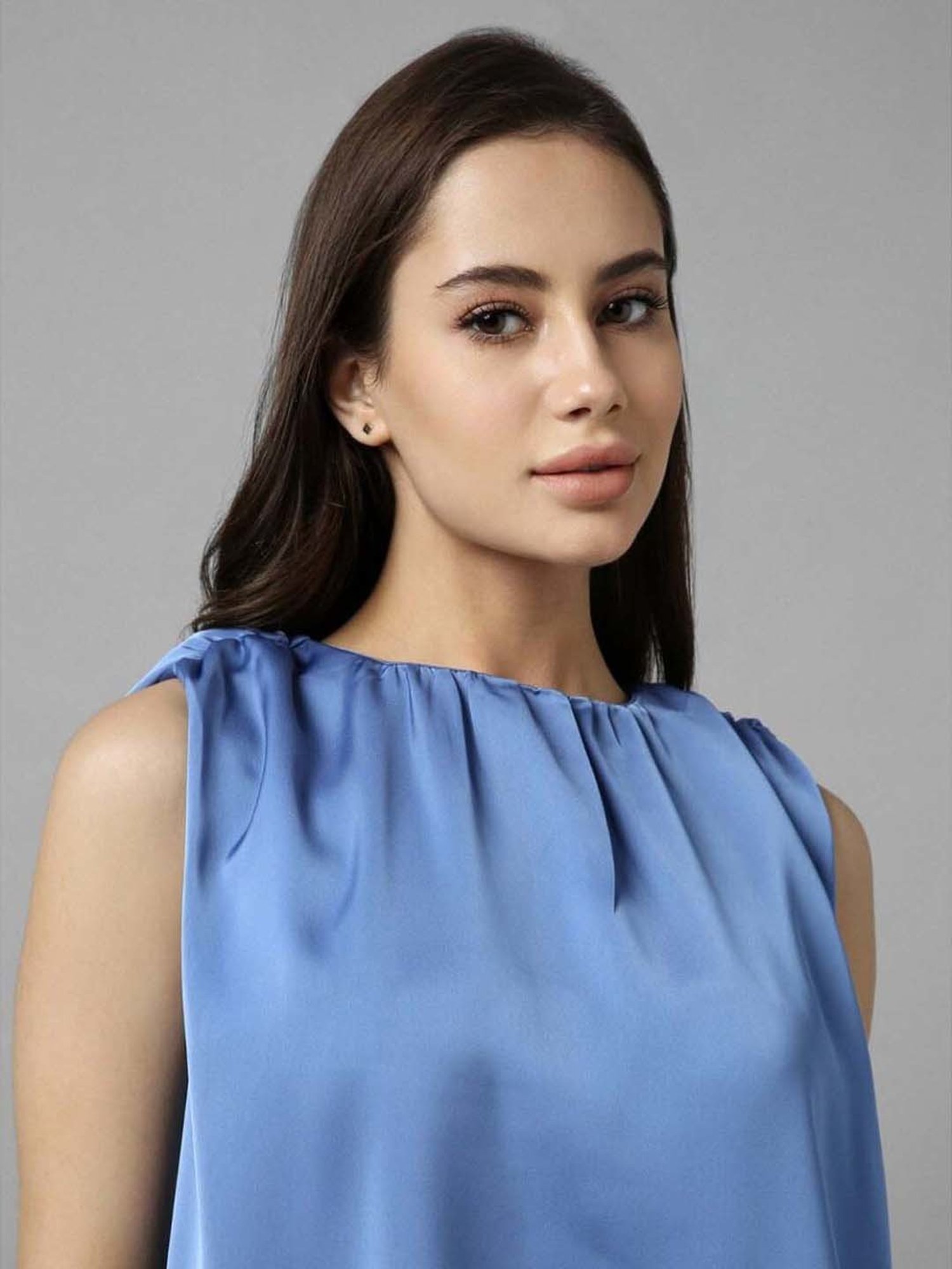 Allen Solly Blue Regular Fit Top