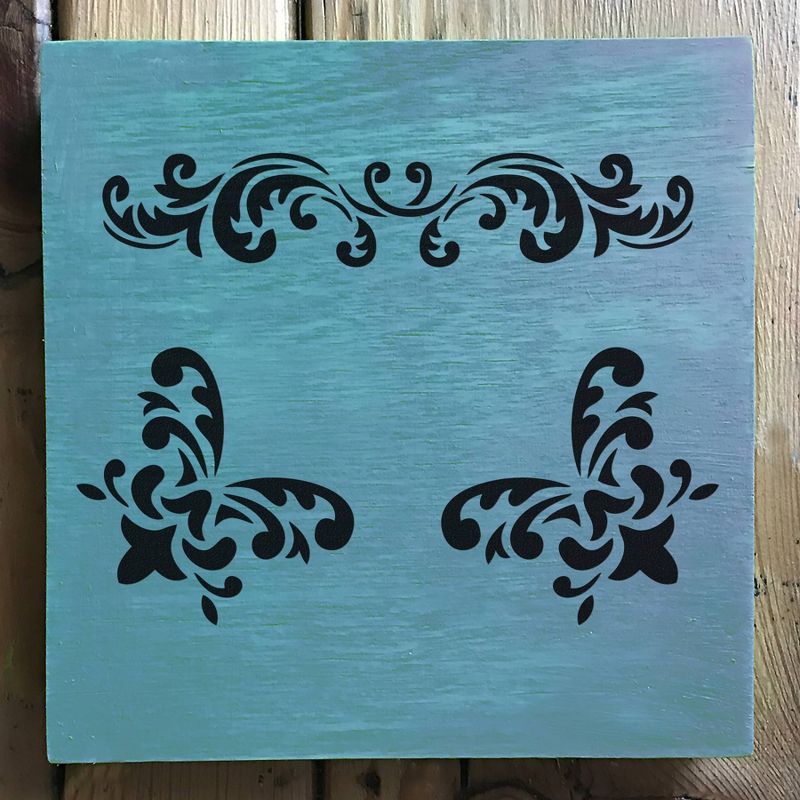 Stencil1 Flourishes - Stencil 5.75" x 6"
