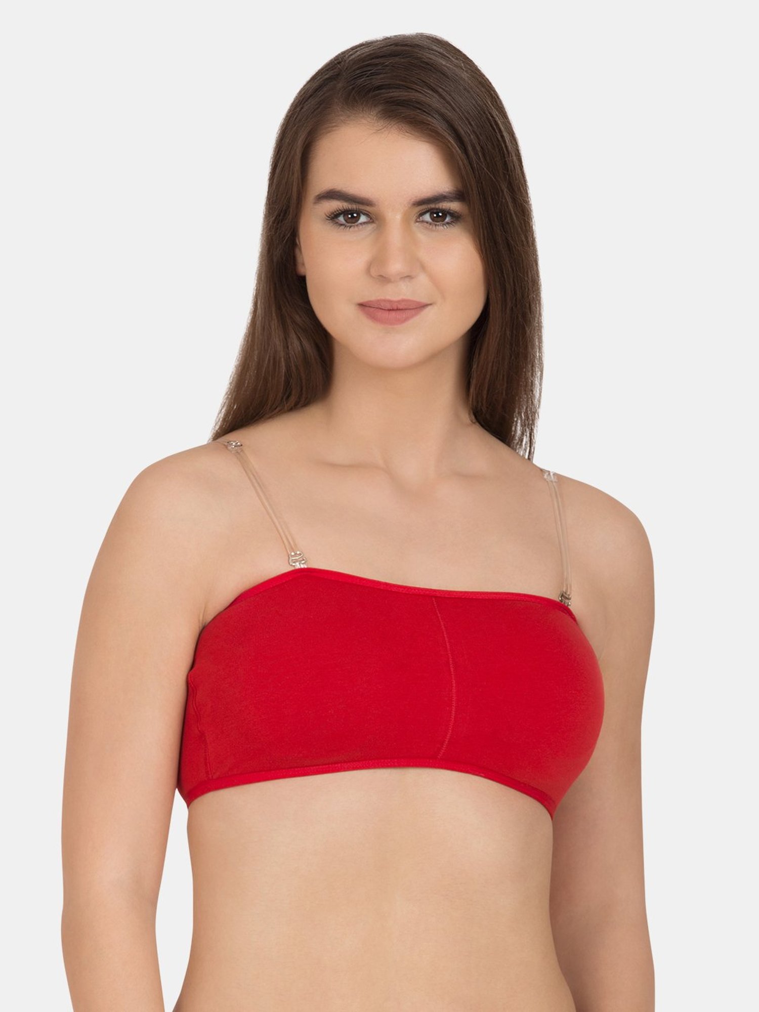 Tweens Red Non Wired Padded Bandeau Bra