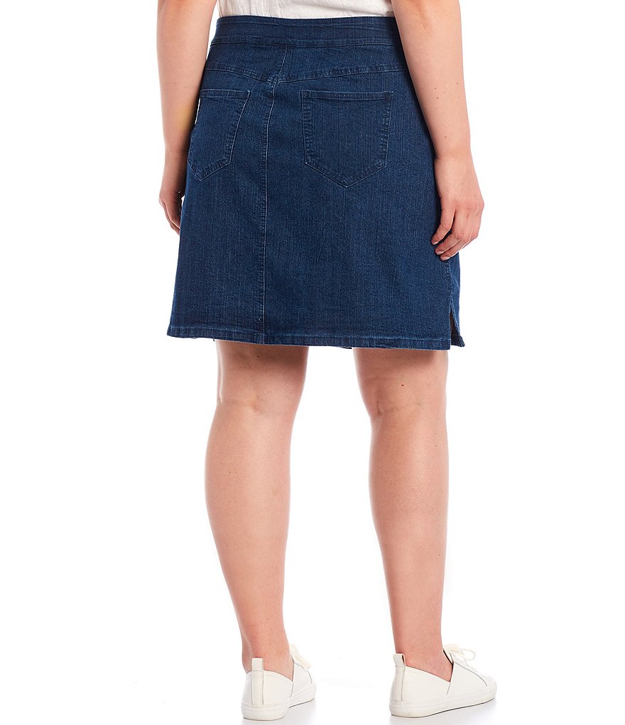 Intro Plus Size Activeease Drawstring Faux Wrap Skort