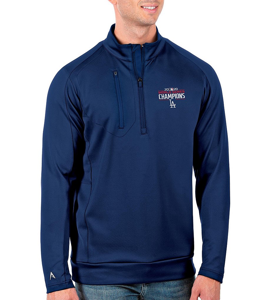 Antigua Los Angeles Dodgers 2020 MLB World Series Champions Generation Quarter-Zip Pullover