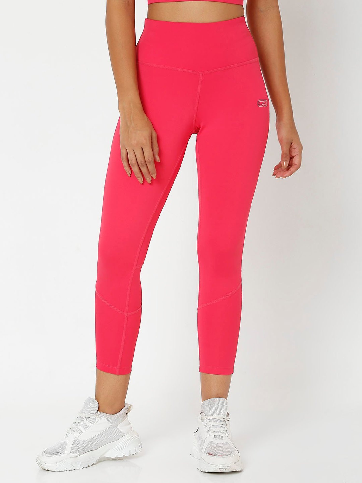 SILVERTRAQ Coral Logo Print Leggings