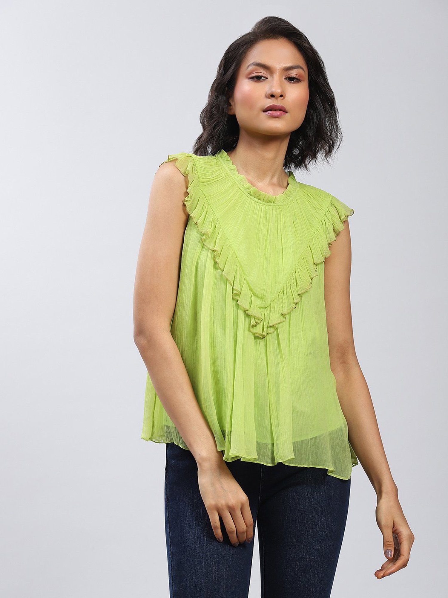 Label Ritu Kumar Green Top