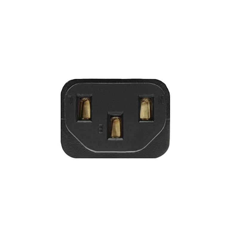 1ft 18AWG IEC320 C13 to NEMA 515P Universal Power Cord 18AWG HeavyDuty 10A 125V Black