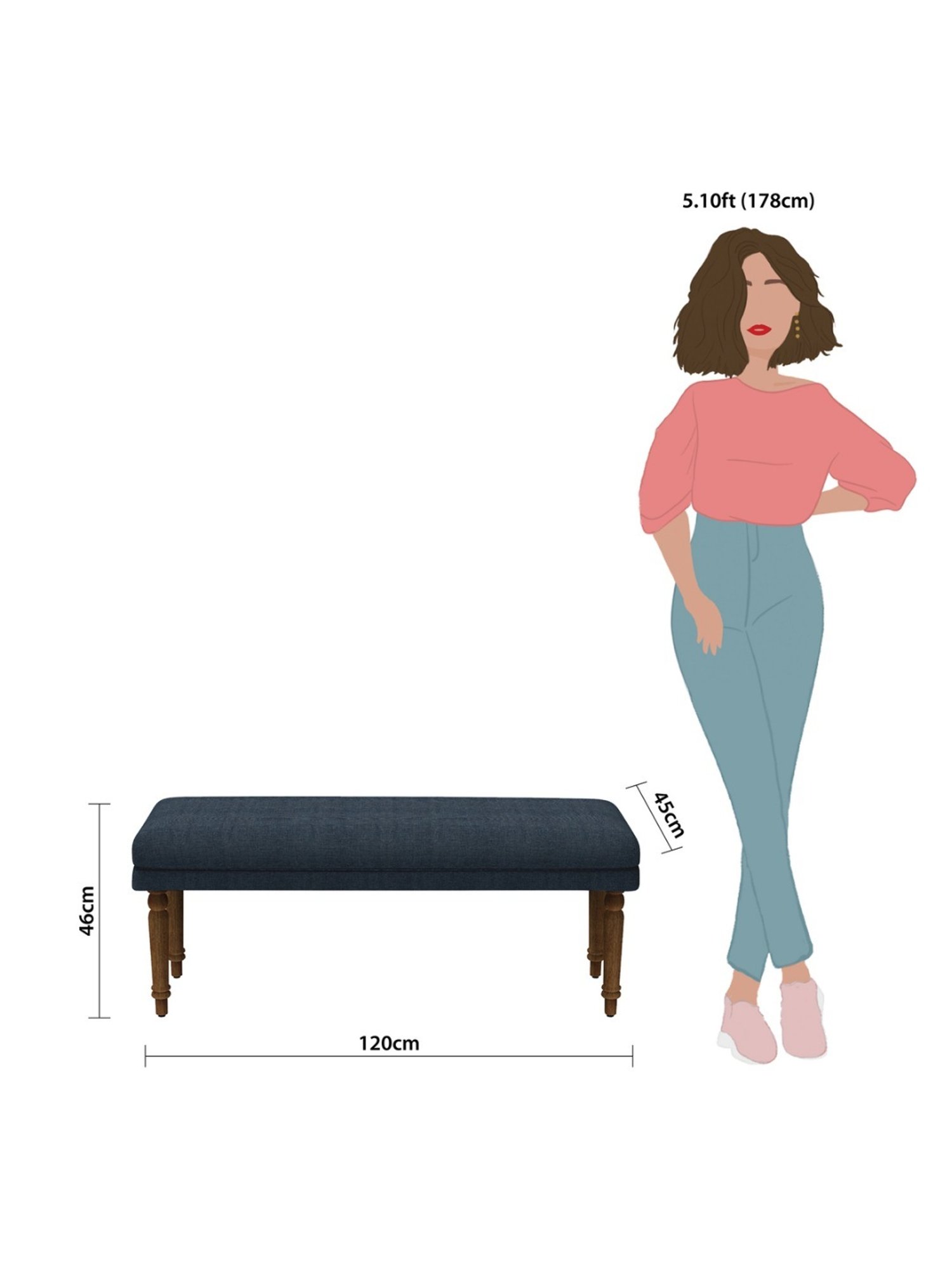 Picardy Vanity Stool Fabric/Antique Pearl - Acme Furniture