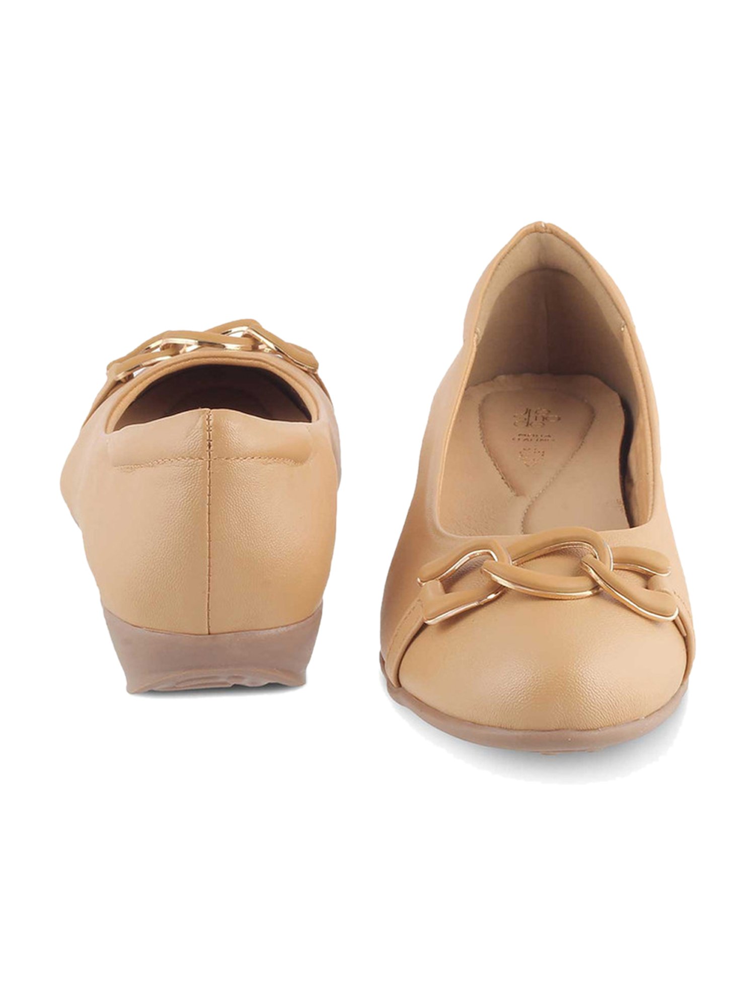 Tresmode Women's Beige Flat Ballets
