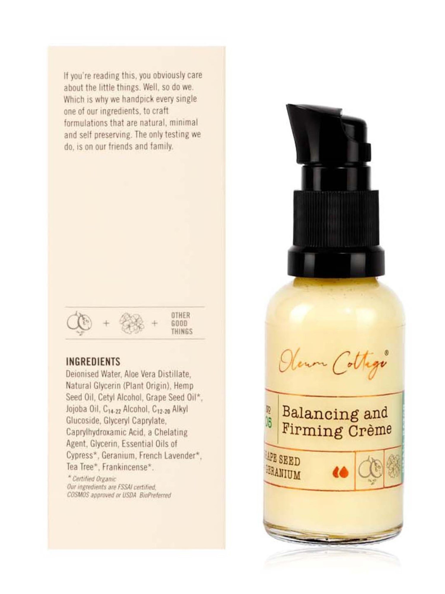 Oleum Cottage Balancing and Firming Creme - 30 ml