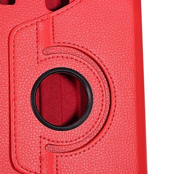 Folding Stand Revolving PU Leather Case Cover 8.0 Inch for Samsung T377 Light Blue