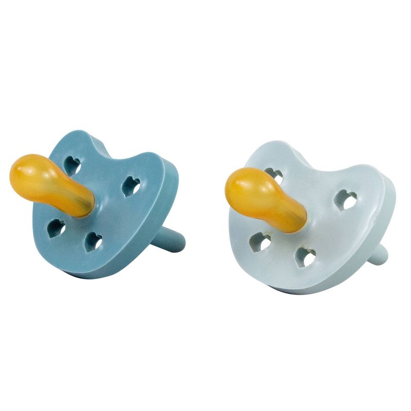 Bebe au Lait Natural 2pk Rubber Pacifier - Blue - 3-36 Months