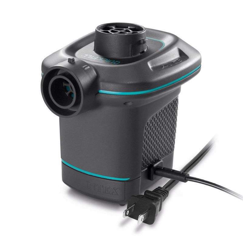 Bestway 3-Person Floating Water Island Lounge Raft + AC Electric Air Pump