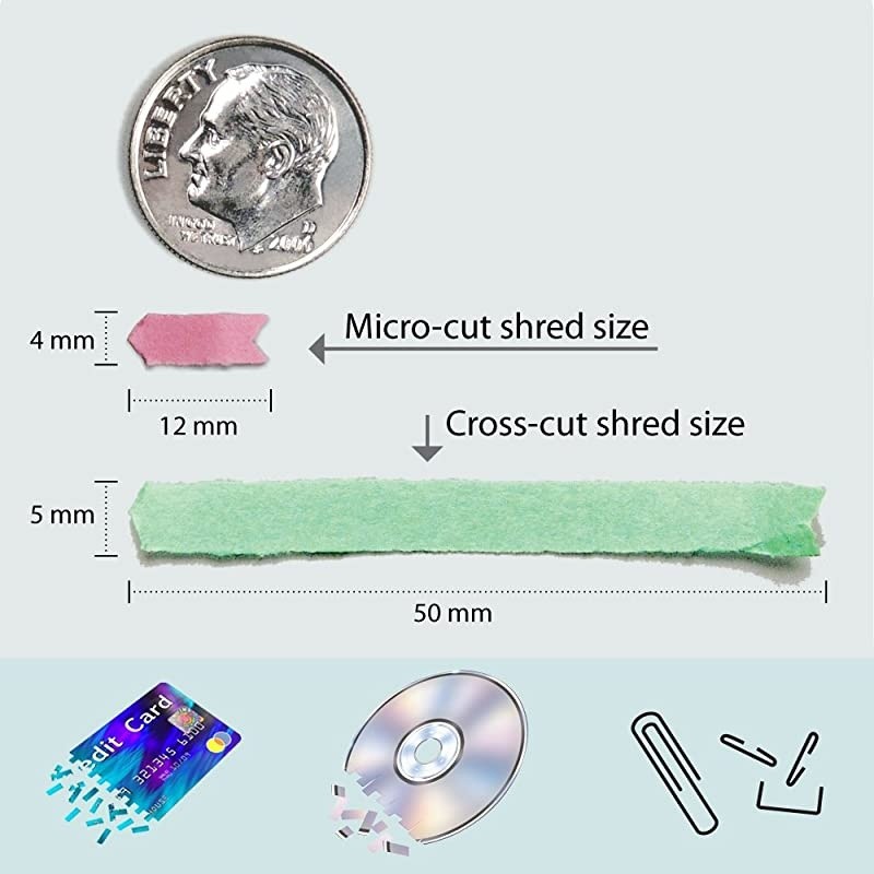 AU1020MA HighSecurity 10Sheet MicroCut Paper CD and Credit Card Shredder with Pullout Basket