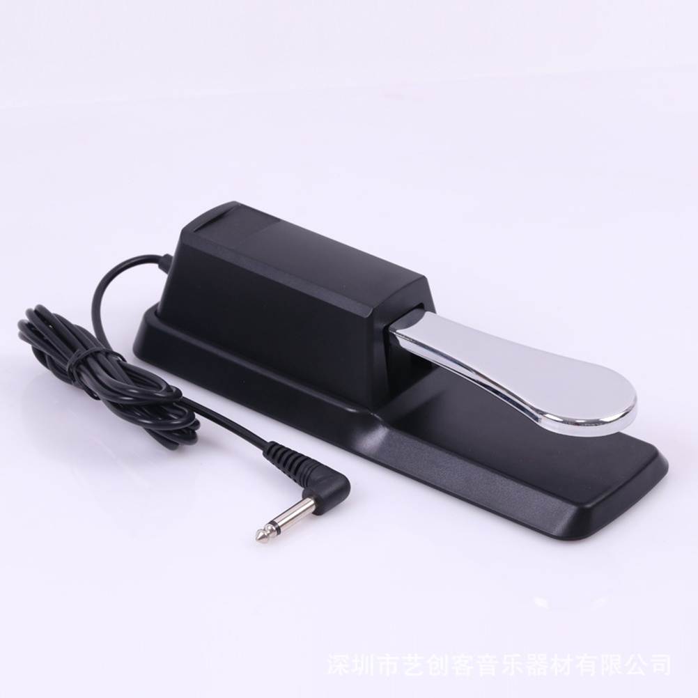 Universal Piano Keyboards Sustain Foot Pedal with Piano Style Action for Electronic Keyboards Digital Piano Compatible with Yamaha Roland  Korg Behringer Moog (Black)