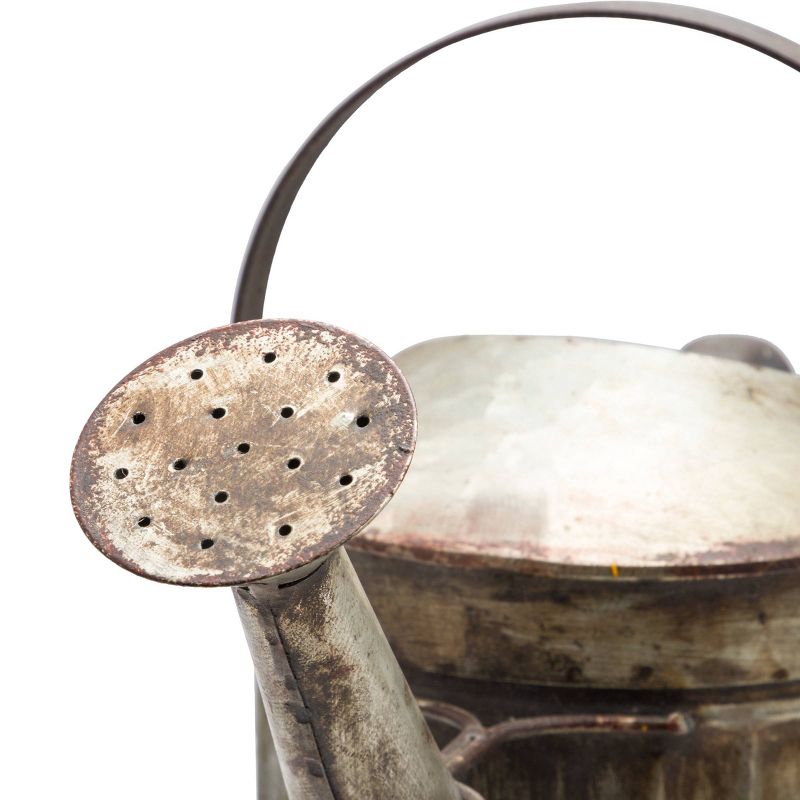 Alpine 12" Metal Watering Flower Can Silver