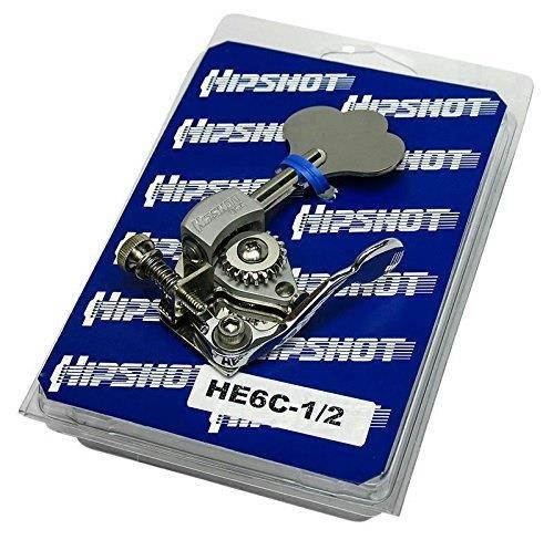 hipshot he6c1/2 ultralite bass xtender key, bass side, chrome