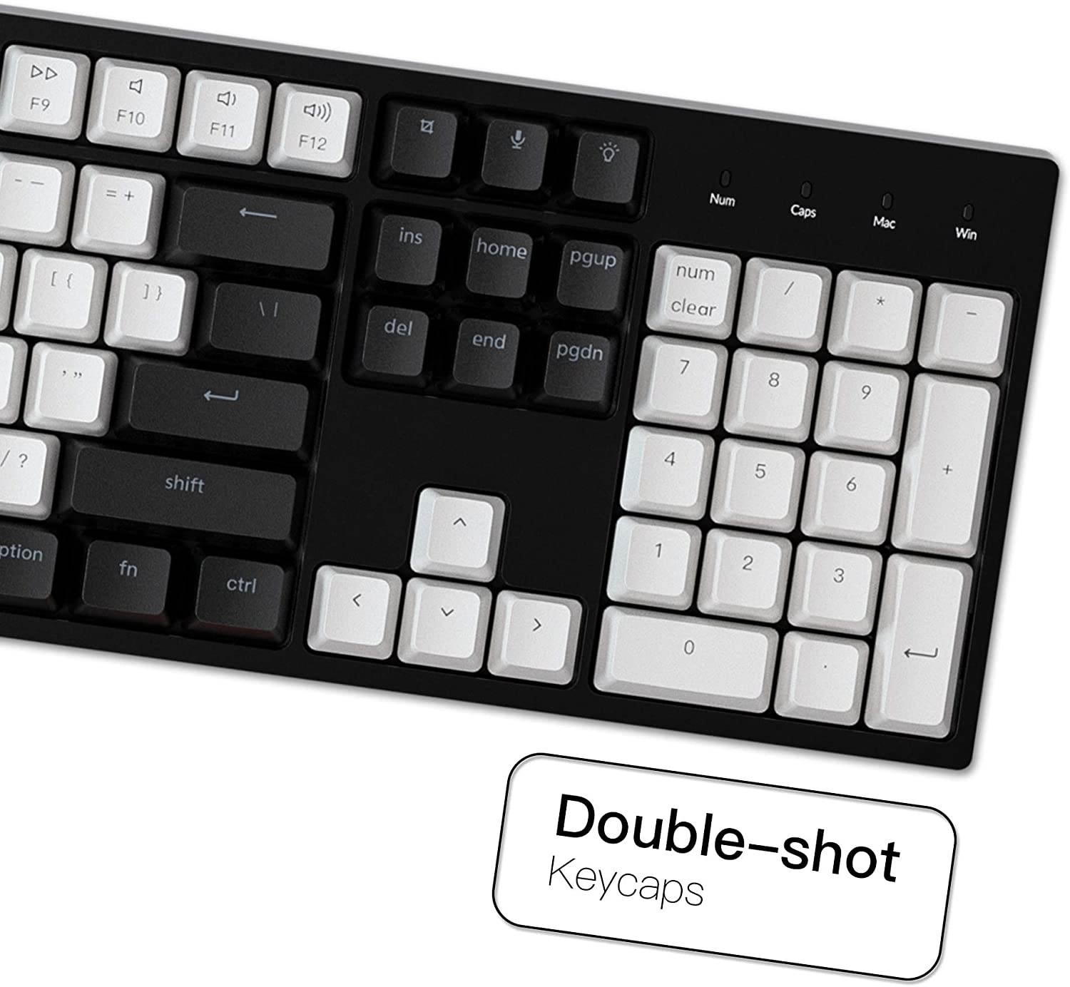 Keychron C2 104 Keys Mechanical Gaming Keyboard for Mac, Gateron Red Switch/White LED Backlight/Double Shot ABS Keycaps Full Size Wired USB C Computer Keyboard for Windows Laptop PC