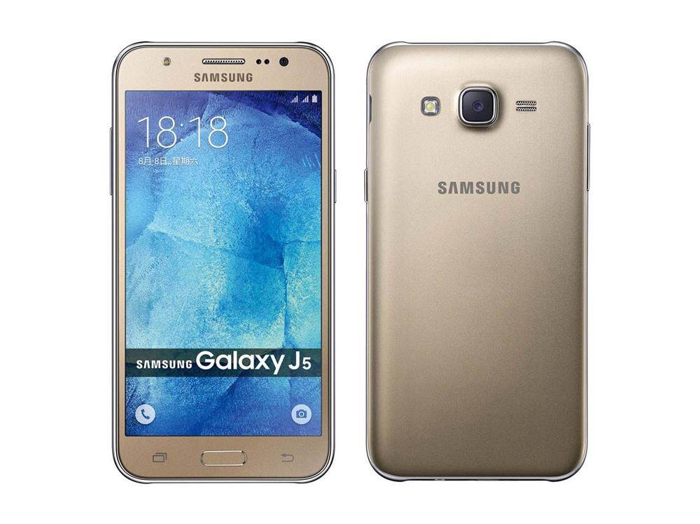 Original Samsung galaxy J5 2015 J500F Unlocked Cell Phone Quad core Snapdragon 1.5GB RAM 16GB ROM 5.0 " WCDMA  mobile phone