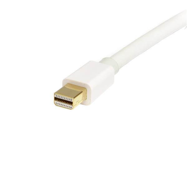 2m (6 ft) White Mini DisplayPort to DisplayPort 1.2 Adapter Cable M/M - DisplayPort 4k