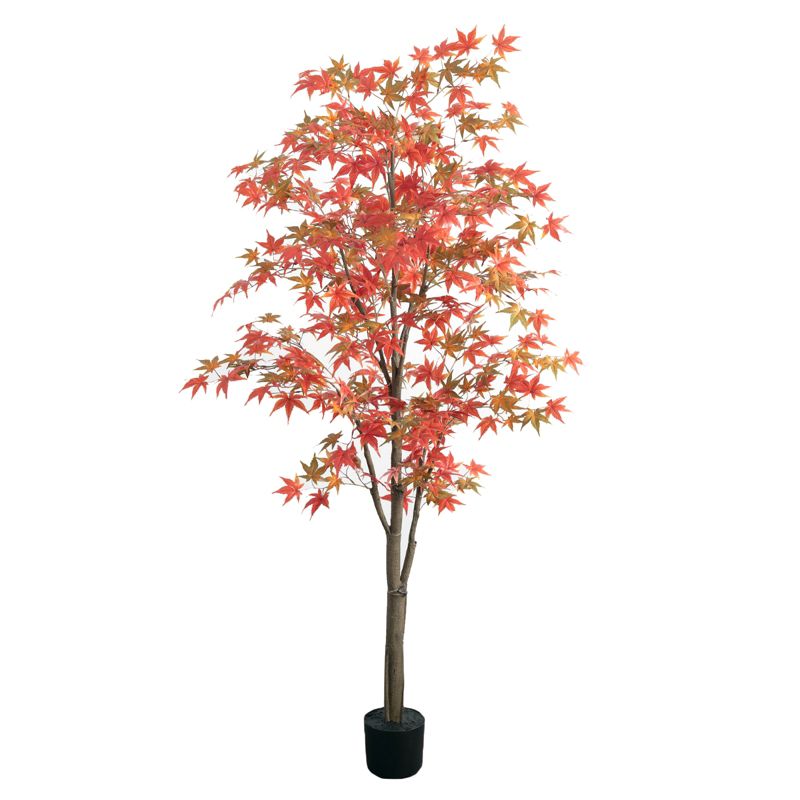 Sullivans Artificial 7'H Birch Tree 84"H Red