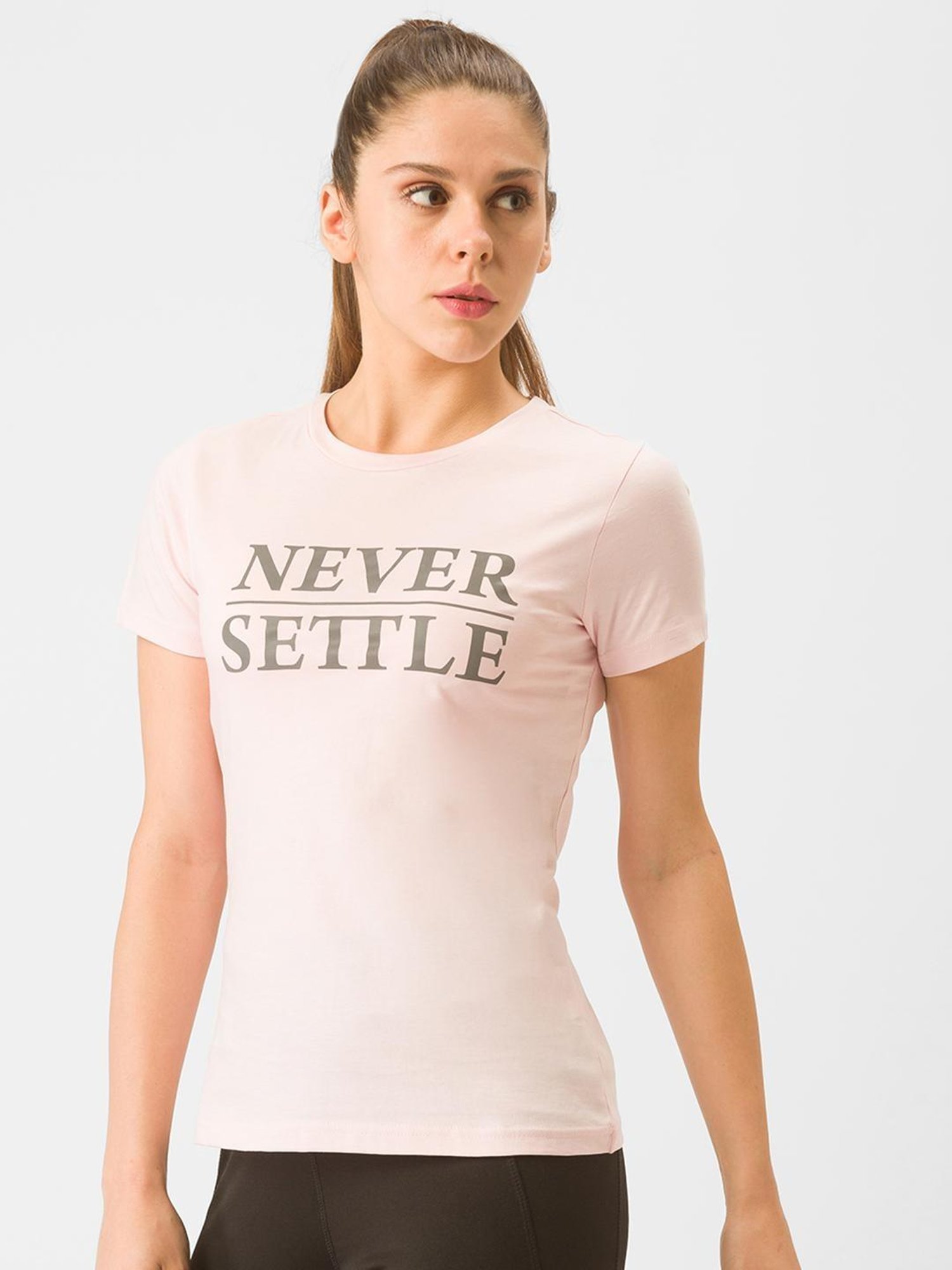 Globus Light Pink Graphic Print Sports T-shirt