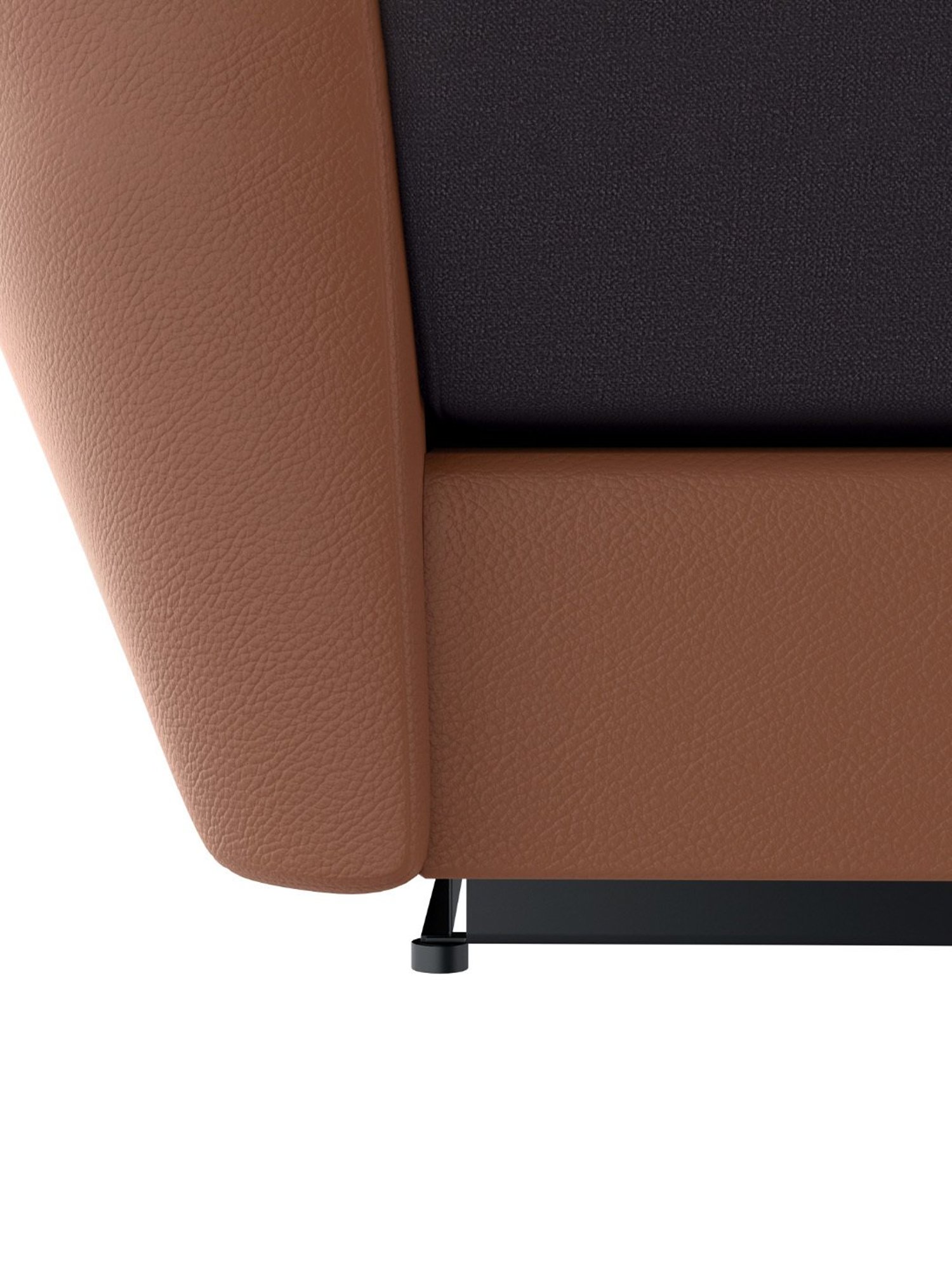 Godrej Interio Collet V2 Brown Pinewood 3 Seater Sofa