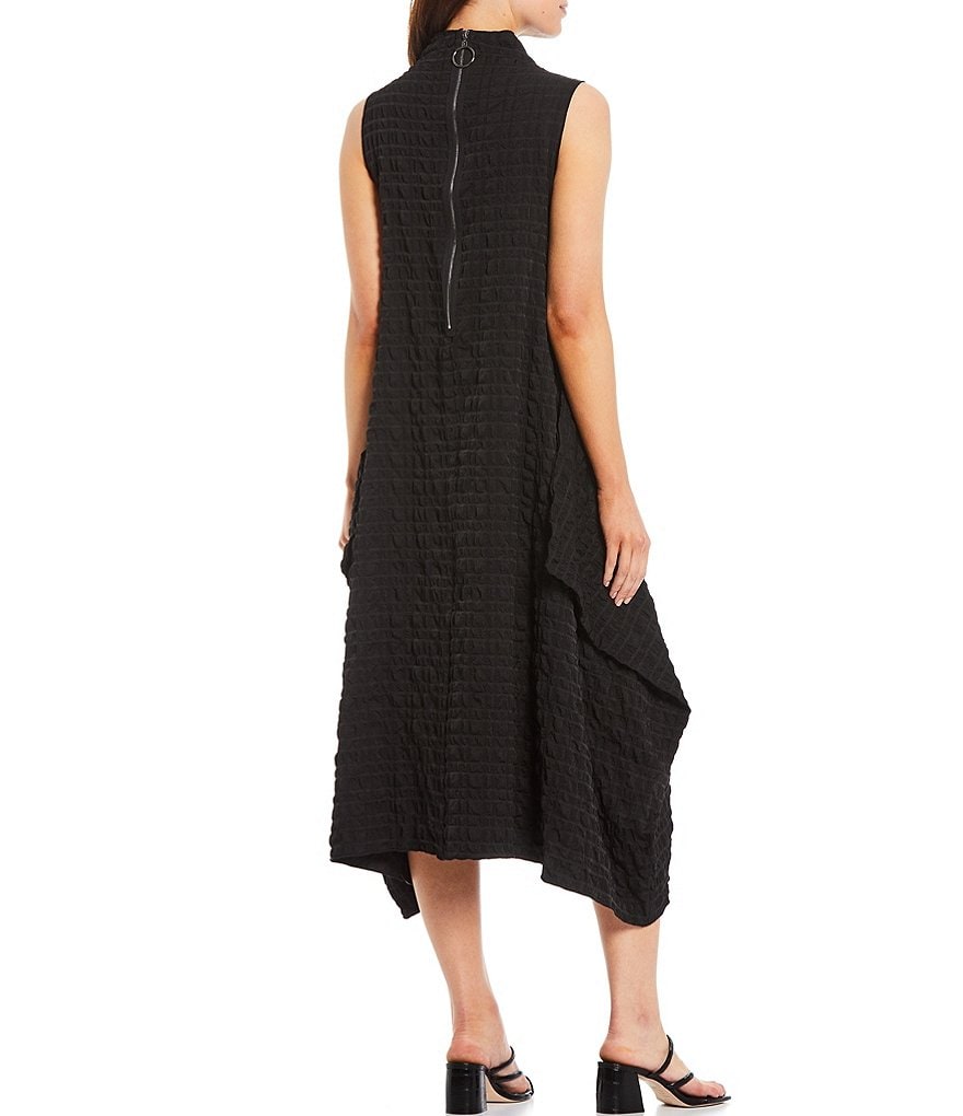 IC Collection High Neck Woven Sleeveless Swing Dress