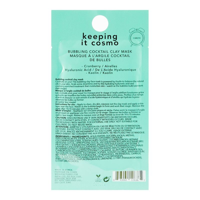 Holler and Glow Keeping It Cosmo Fizzing Clay Mask - 0.68 fl oz