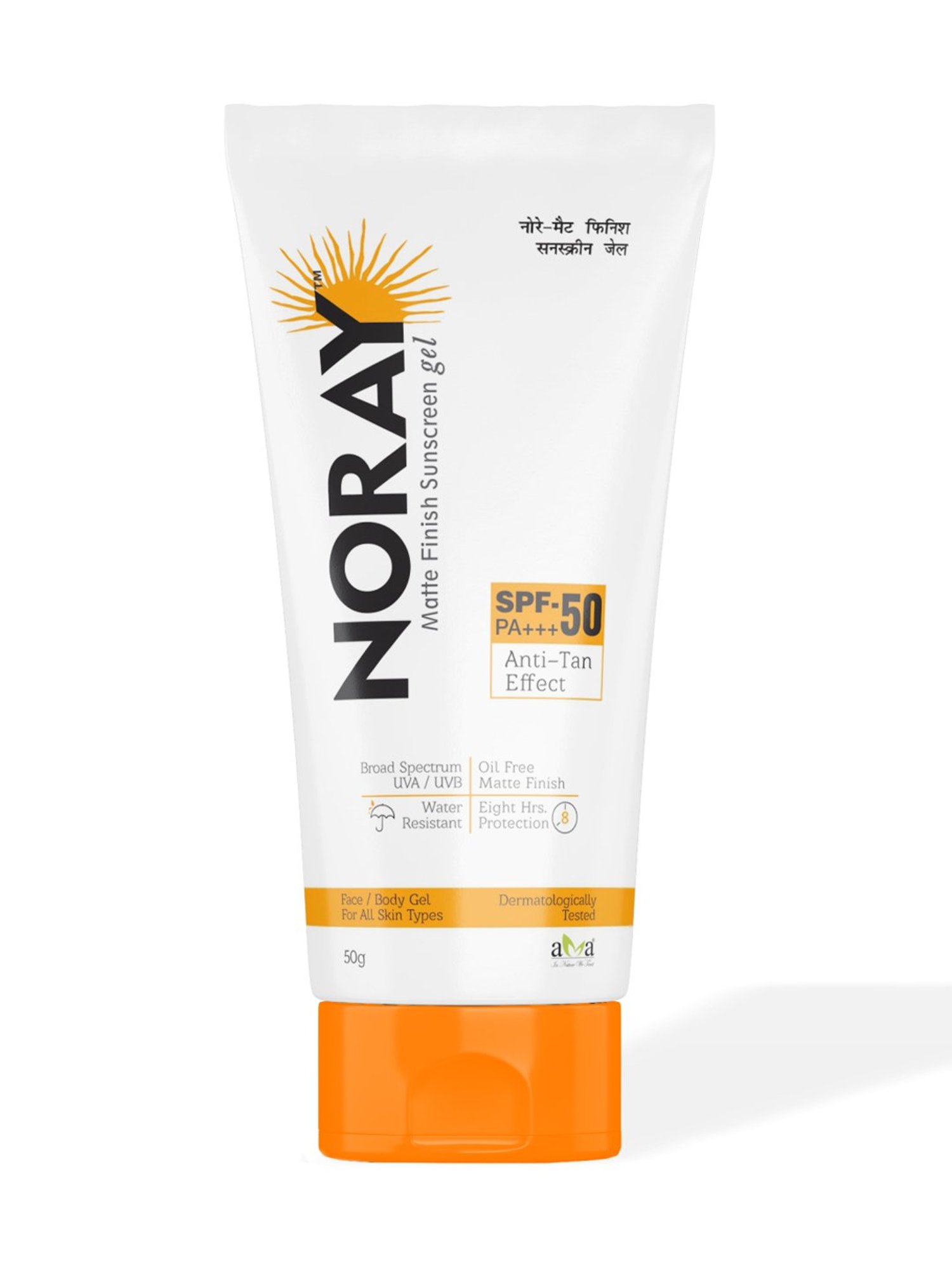 Noray Matte Finish Sunscreen Gel - 50 gm