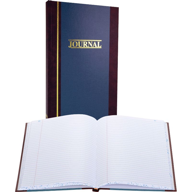 Wilson Jones Account Book Record-Ruled 150 Pages 11-3/4"x7-1/4" Blue S30015R