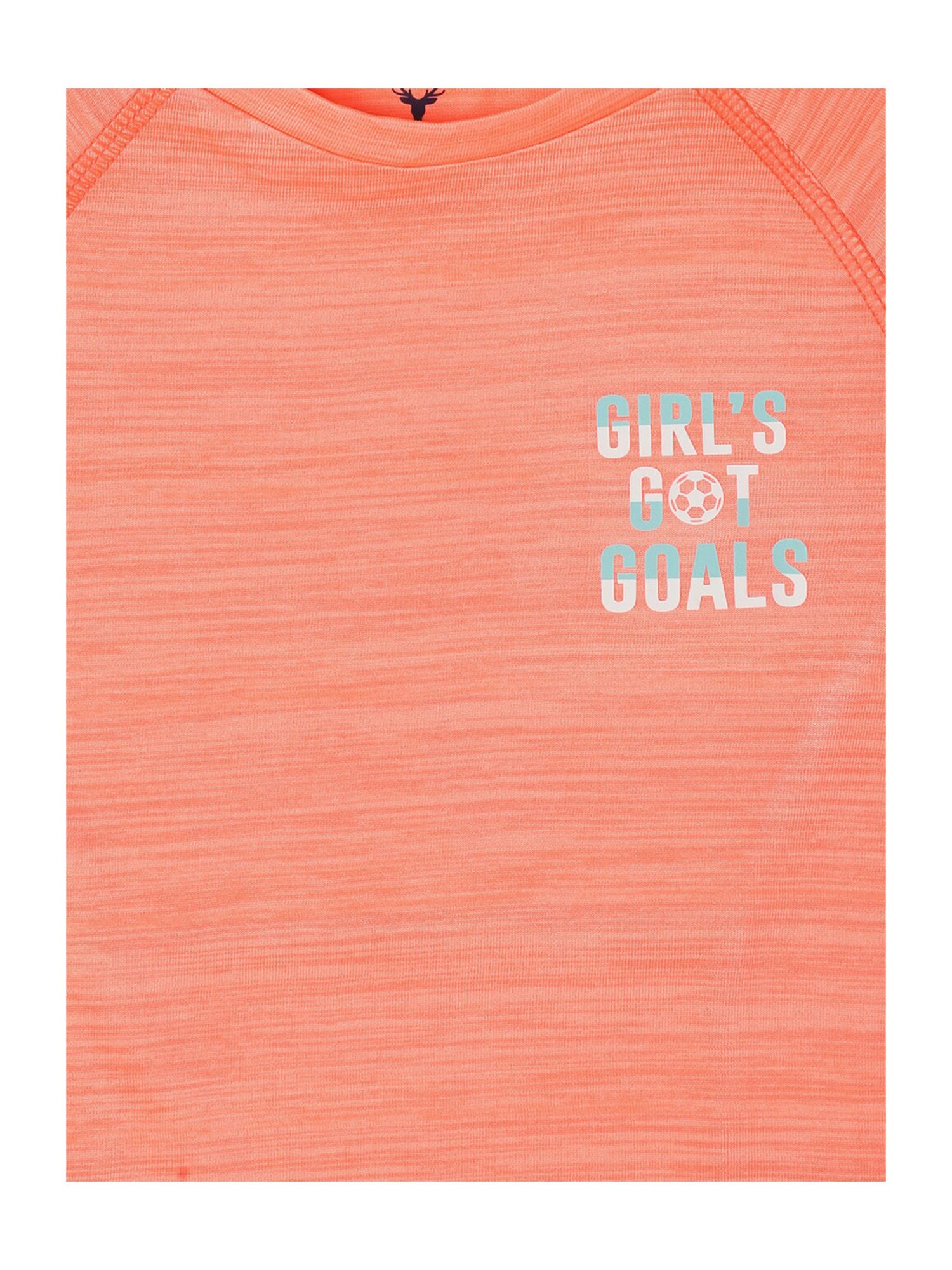 Allen Solly Junior Coral Textured Full Sleeves T-Shirt