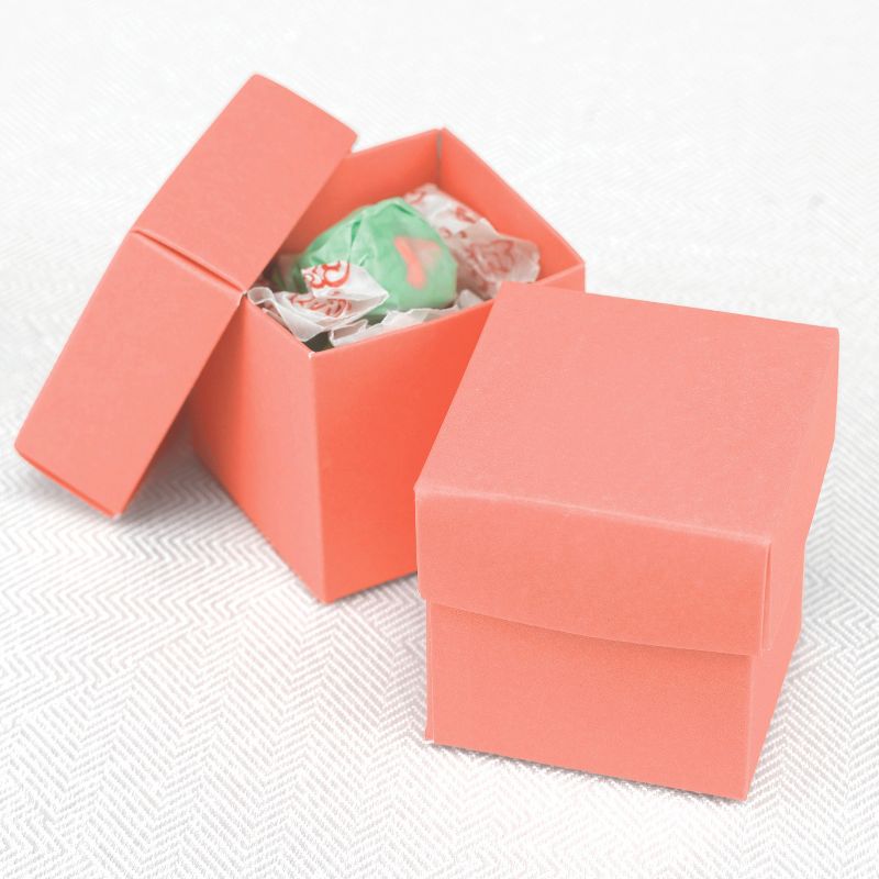 25ct Wedding 2 Piece Favor Box Coral