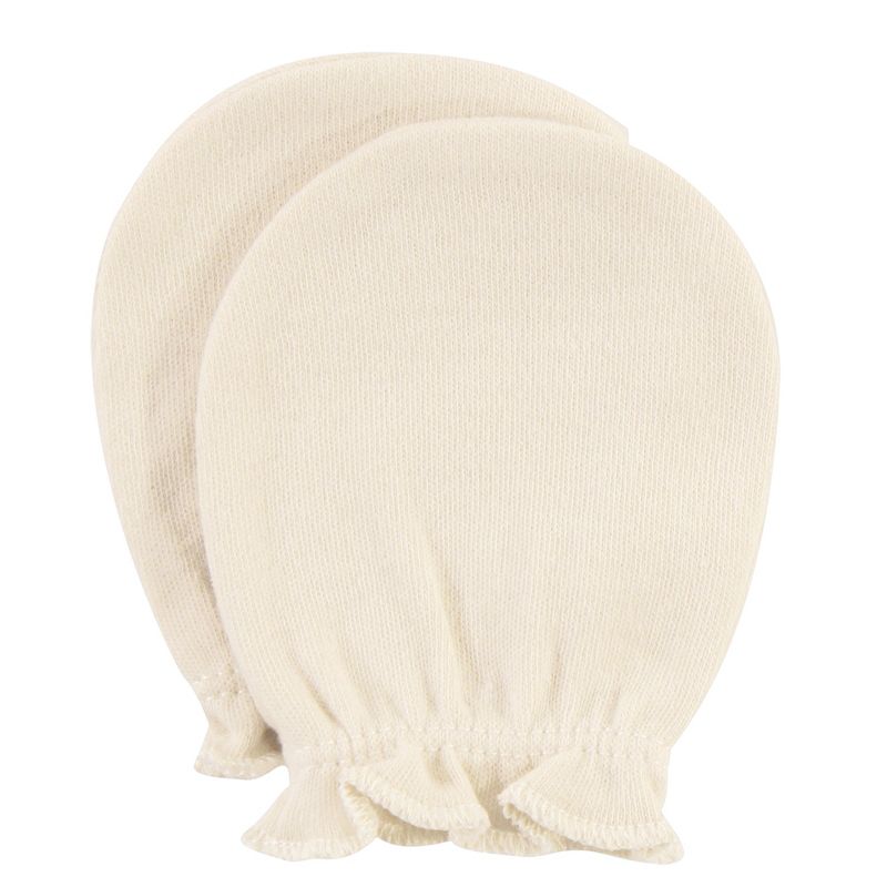 Hudson Baby Infant Unisex Cotton Scratch Mittens, Modern Giraffe, 0-6 Months