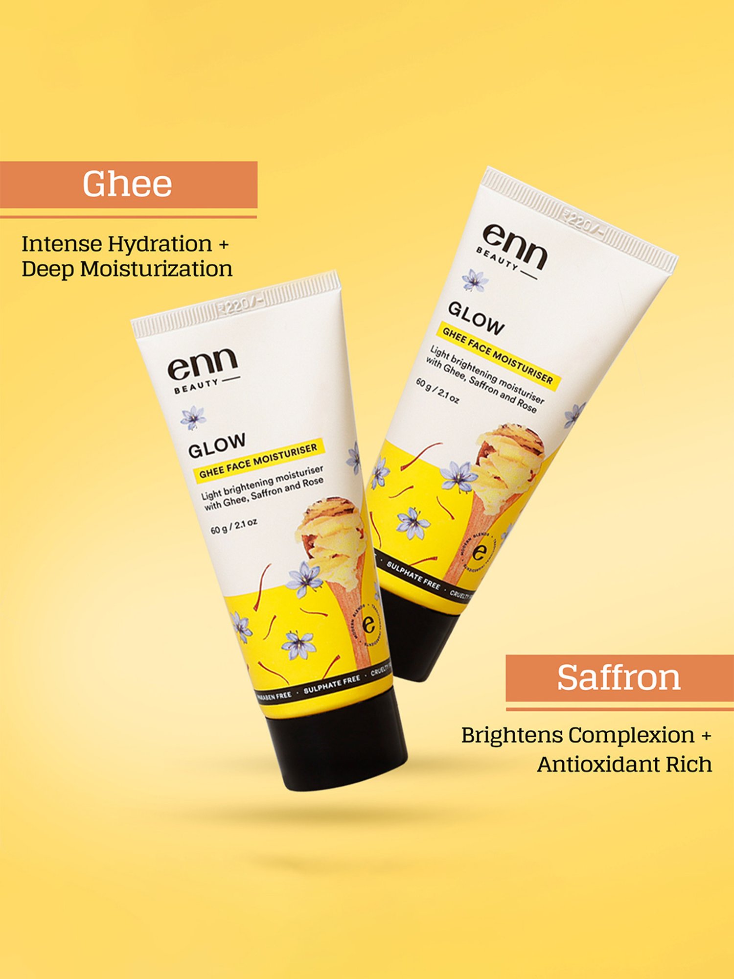 ENN Glow Ghee Light Brightening Face Moisturiser - 60 gm