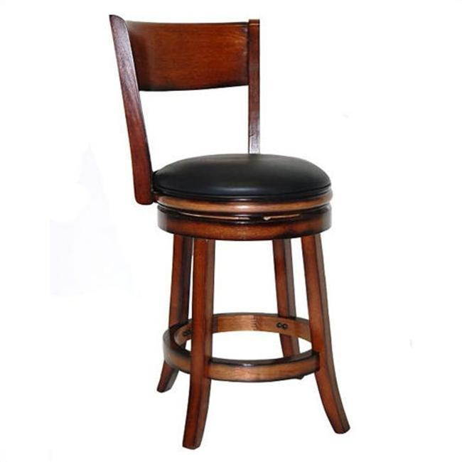 Boraam 24" Palmetto Swivel Stool in Chestnut  Finish