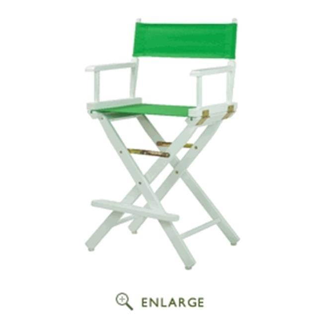 Casual Home 220-01-021-33 24 in. Directors Chair White Frame with Green Canvas