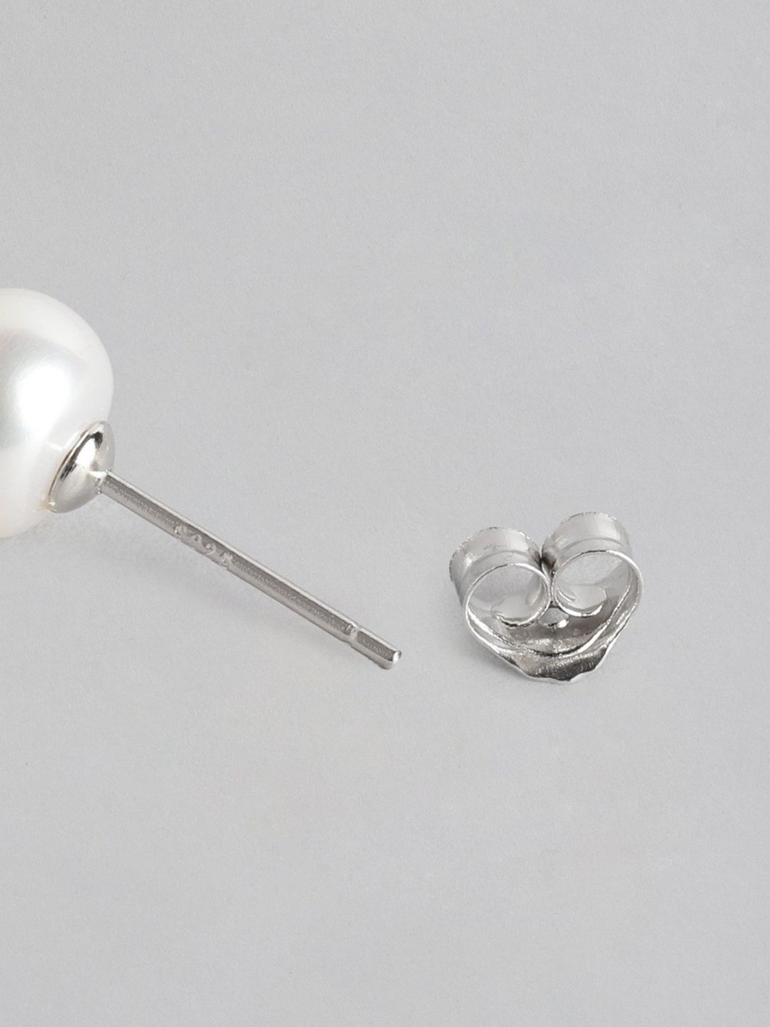 Zavya 92.5 Sterling Silver Push Back Earrings for Women - Set of 2