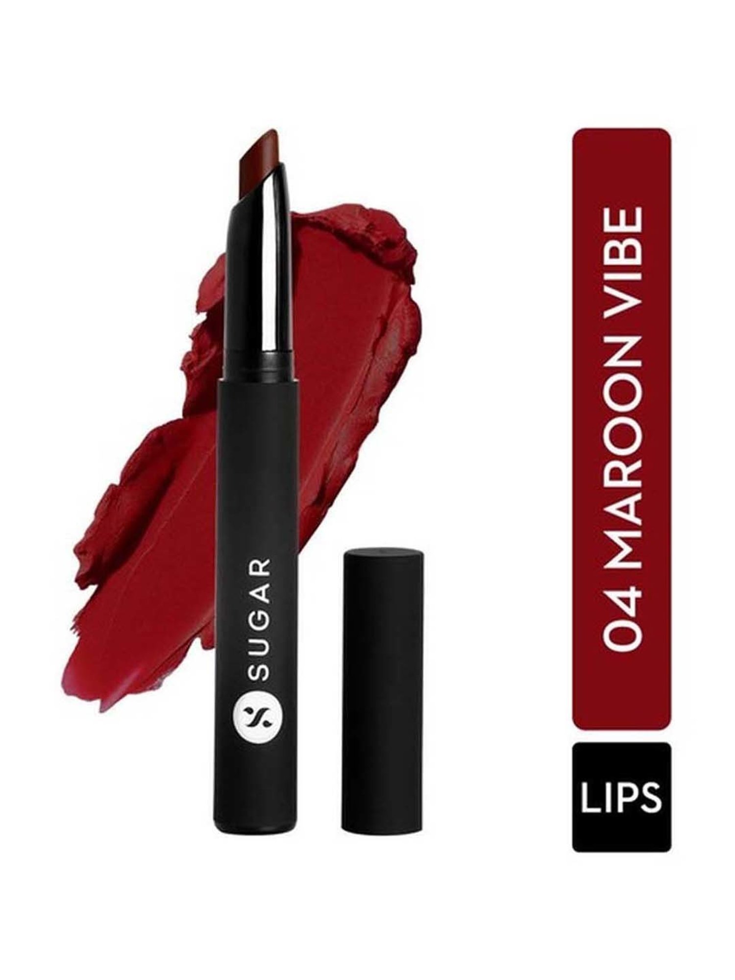 Sugar Cosmetics Matte Attack Transferproof Lipstick 04 Maroon Vibe - 2 gm
