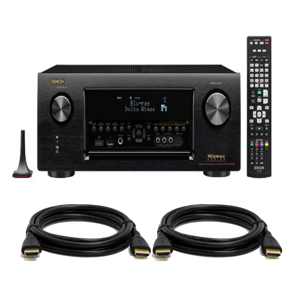 Denon AVRX4200W 7.2 Channel Full 4K Ultra HD  with Bluetooth and Wi-Fi. With Free HDMI Cables.