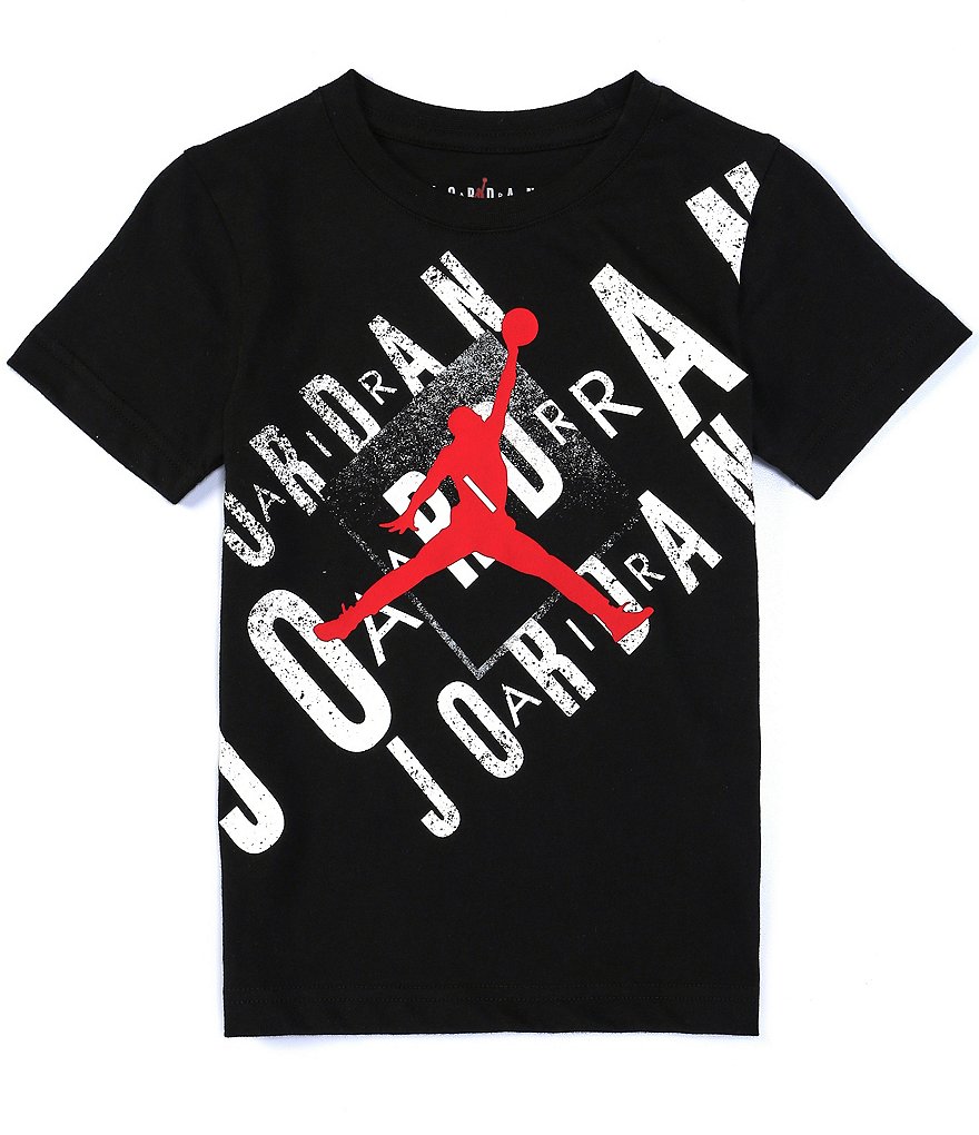 Jordan Little Boys 2T-7 Short-Sleeve Box Throwback Graphic Tee