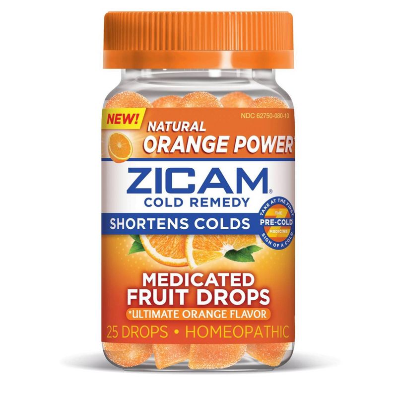Zicam Medicated Fruit Drops - Ultimate Orange - 25ct
