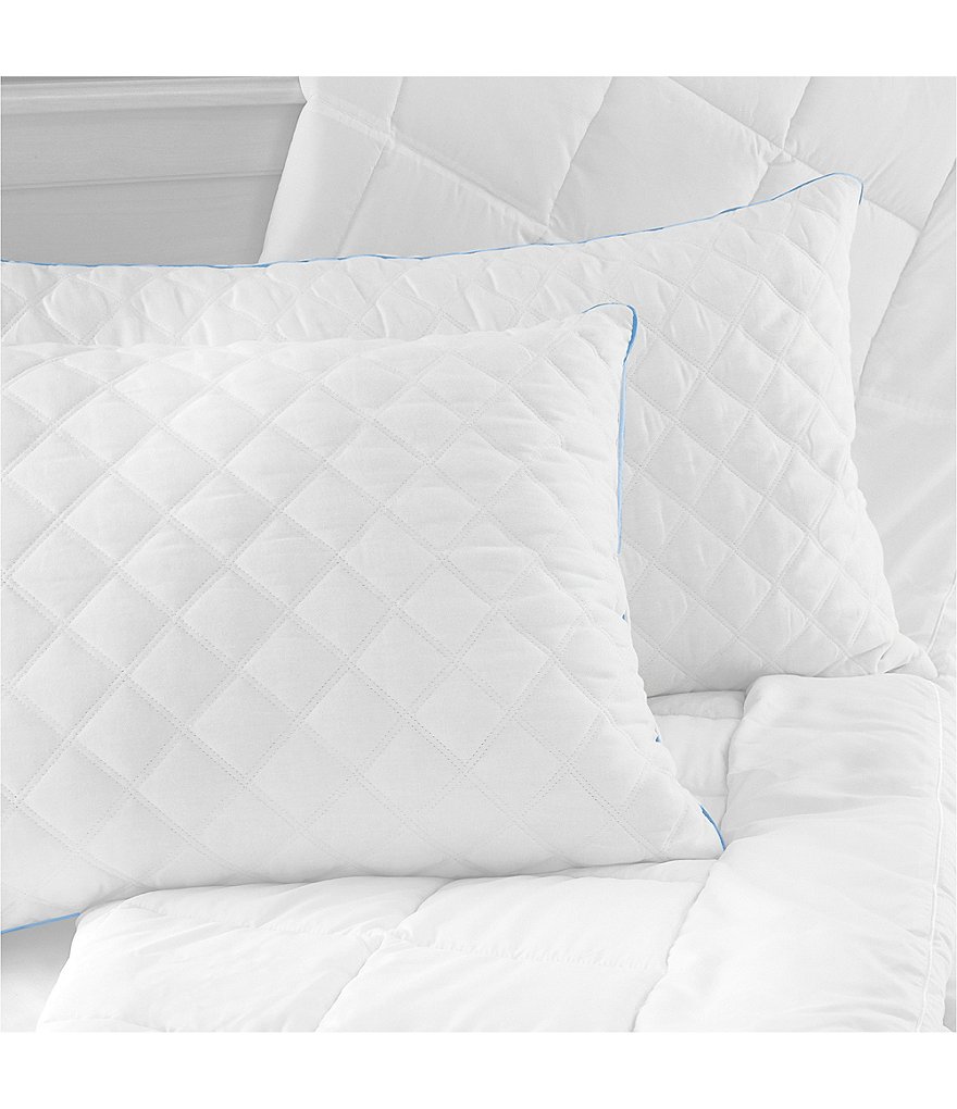 Charisma Set of 2 Gel-2 Hybrid Jumbo Bed Pillow with Gel-Infused Memory Foam Clusters and Cooling Gel Beads